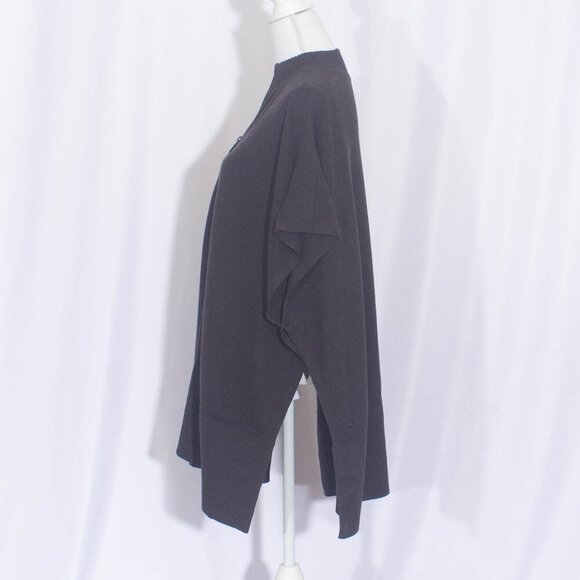 LULULEMON Call Me Cozy Wrap Sweater in Heathered Black Size OS - Picture 8 of 13